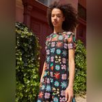 STAUD Rina Floral Maxi Dress Black Mesh Embroidered Sheer Overlay Size Small Photo 3