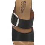 NWT Cliffs White Mountain Wedge Sandals Copious Slip On Sandals Size 6 Black Photo 3