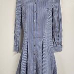 Derek Lam Collective Blue Striped Shirt Dress Size 38 Photo 5