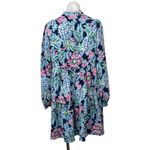 Lilly Pulitzer  Multicolor Tropical Floral Long Sleeve Mini Swing Shift Dress S Photo 1