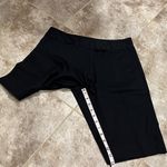 Adidas  Stretch Mid Rise Bermuda Shorts Solid Black Size 4 Pockets Zip Closure Photo 4