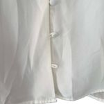 Jordan Petite Vintage White Lace Trim Button Front Blouse Long Sleeve Romantic C Size 8 Photo 3