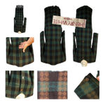 Vintage 1960s Henry White Dublin Alpaca Wool Plaid Skirt Suit Set medium Green Size 10 Photo 12