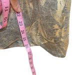 White House | Black Market  gold metallic short cap sleeve v neck medium blouse Photo 5