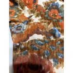 Vintage 70s Brown & Blue Floral Belted Fit & Flare Shirt Dress Photo 3