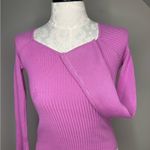 Pink Rose NWOT Lavender Ribbed Sweater Size Small Photo 1