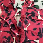 Moschino  30th Rose Silk Blend Jumpsuit Women's Long Sleeve Shorts Size 6 Photo 8