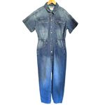 Free People x WE THE FREE Women’s Marci Denim Coverall Jumpsuit XL Photo 1