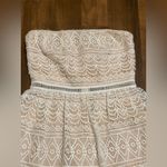 Socialite Cream Strapless Sundress for Wedding Guest Photo 2