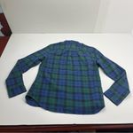 UnTuckIt Pipers Brook Blue Green‎ Solid Plaid Button Front Shirt Womens Size 10 Photo 8