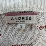 Andree by Unit  Sweater Womens Small Boat Neck White‎ Multicolor Stripe Oversized Photo 5