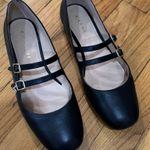 Coach  Ballet Double Strap Leather Flats Black Photo 3