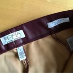 Sofia Vergara Rosa Jeggings, Zip Ankle, Burgundy, Vegan Faux Leather, Size 2 Red Photo 6