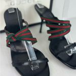 Gucci  Black Red/Green Sandals with Multi-Strap Design Size 38. Photo 2