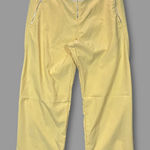Nike VTG Y2K  71 Yellow Ankle Track Pants Athletic Nylon Zip Pockets Women's S Photo 0