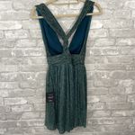 Lulus  Ailey Gold and Teal Blue Skater Dress Photo 2