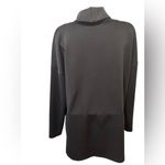 Spanx AirEssentials Turtleneck Tunic Knit Pullover Sz L Black Soft Athleisure Photo 3