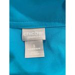 Chico's  Jacket Womens 3 US XL Blue Zenergy UPF Mock Collar 3/4 Balloon Sleeves Photo 3