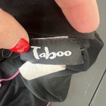 Taboo Vtg Y2K  M Medium Black Dress Pink Ruffle Ribbon Trim BalletCore Whimsigoth Photo 5