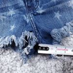 Hollister Star Print Raw Hem High Rise Denim Jean Shorts Size 5 27 Frayed Cutoff Photo 9