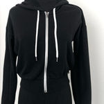 Forever 21 Black Zip-Up Hoodie in Size S Photo 0