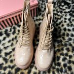 Pazzle  Animal Print Embossed Platform Combat Boots Womens 10 Photo 1