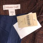 Coldwater Creek  NWT Size 18 Brown & Blue Tweed One Button Sienna Jacket Blazer Photo 5