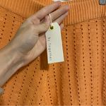 Anthropologie NWT By Together Orange Knit Flare Pants size Medium Photo 6