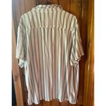 No Boundaries  Vertical Striped Short Sleeve Button Down Shirt‎ Summer Oversized Photo 1