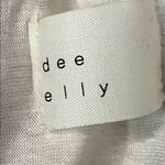 Dee Elly multicolor rainbow striped open front cardigan with a belt Photo 4