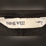 Nine West Women’s leggings - Large - charcoal gray w/tiny herringbone pattern Photo 5