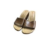 No Boundaries  Heeled Clog Sandals Open Toe Brown  Women's Size 9.5 Eur 42 Sku 21 Photo 5