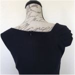 Mango  MNG Bateau Neckline Bow Accent Shift Dress Photo 3