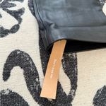 New Reformation x Veda Cynthia Black 100% Lamb Leather Straight leg pants 4 Photo 9