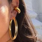 Chunky Gold Steel C Ear Cuff Non Piercing Photo 5