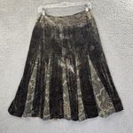 Loft Y2K Velvet Paisley Midi Skirt Whimsigoth Boho Grunge Academia Retro Women 2 Photo 2