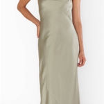 Show Me Your Mumu  Taylor Tube Maxi Dress in Moss Green Luxe Photo 0