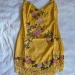 Urban Outfitters Carmen Embroidered Fringe Sleeveless Mini Dress in Yellow - XS Photo 15