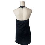 Abercrombie & Fitch NWOT  Black Button Mara Halter Vest Backless Mini Dress M Photo 6