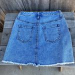 Tinseltown  Wild Fable Denim Studded Raw Hem Skirt size 6 Photo 3