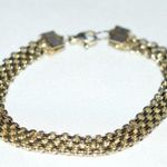 Source Unknown Vintage 60's Panther Link Gold/Silver Tone Chain 6.5" Unisex Casual Bracelet Photo 0