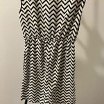 Poetry  Black and White Zigzag Mini Dress Photo 6