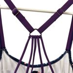 Tropical Floral Pink Flamingo Purple Strap Removable Padding Bikini Top Size XXL Photo 3