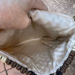 VTG Crocheted shoulder bag satin lined boho festival. Brown Photo 5