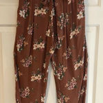 American Eagle  High Waisted Floral Print Pants Size S/P/CH Photo 0
