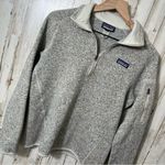 Patagonia Better Sweater Quarter Half Zip Sweater Heather Cream Womens Medium Photo 0