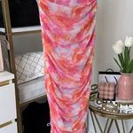 ZARA PRINTED TULLE DRESS PINKS Photo 0