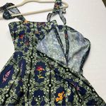 Agua Bendita x Target Dress Womens Size XL Blue Dainty Mini Floral Tile Print Photo 6