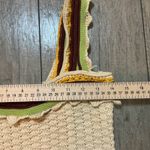 Marc New York Marc New York Crochet Knit Tank Top Striped Ruffle Trim Sleeveless - Small Photo 2