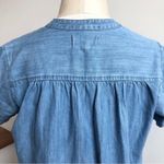 Madewell  Denim Splitneck Top Size XS Photo 3